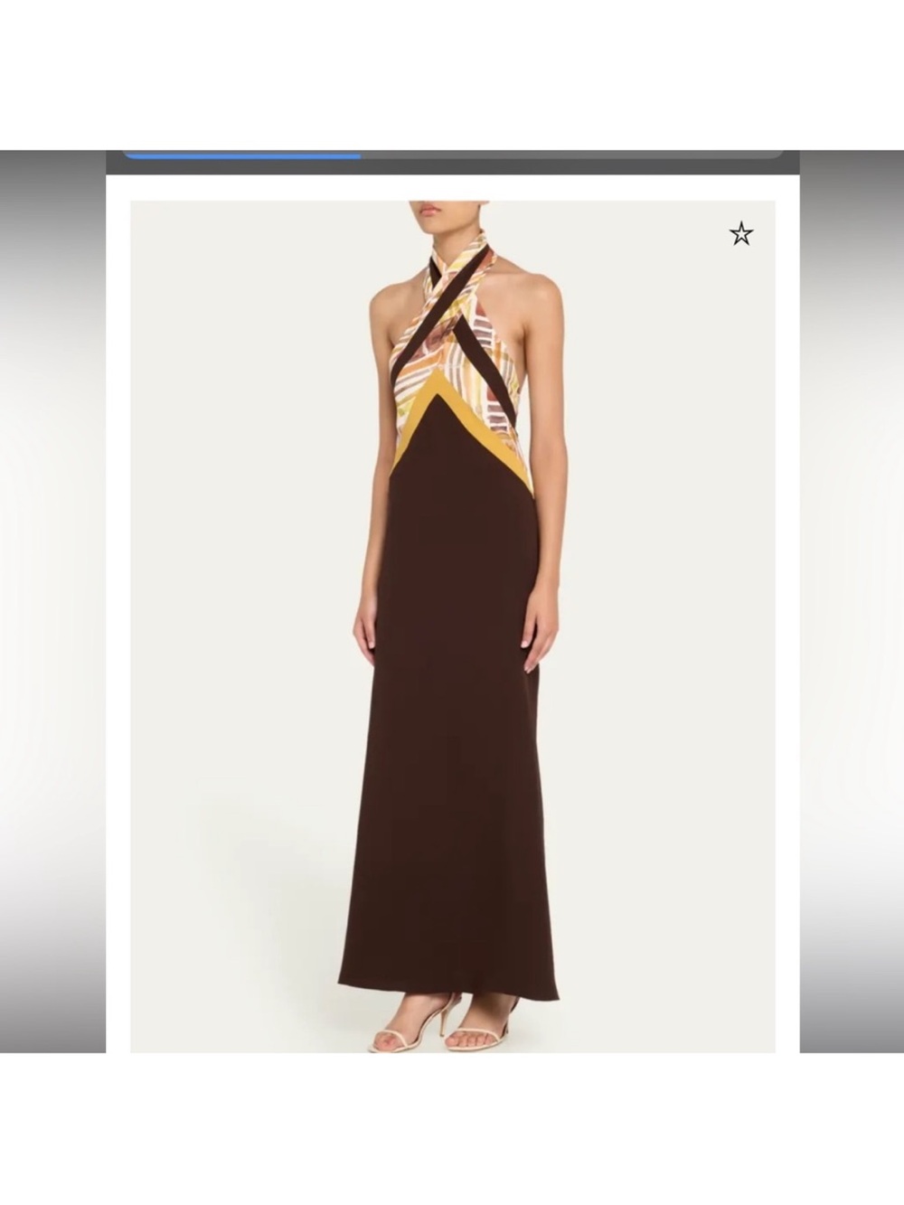 Roxanne Assoulin dress brown twist dress- NWT